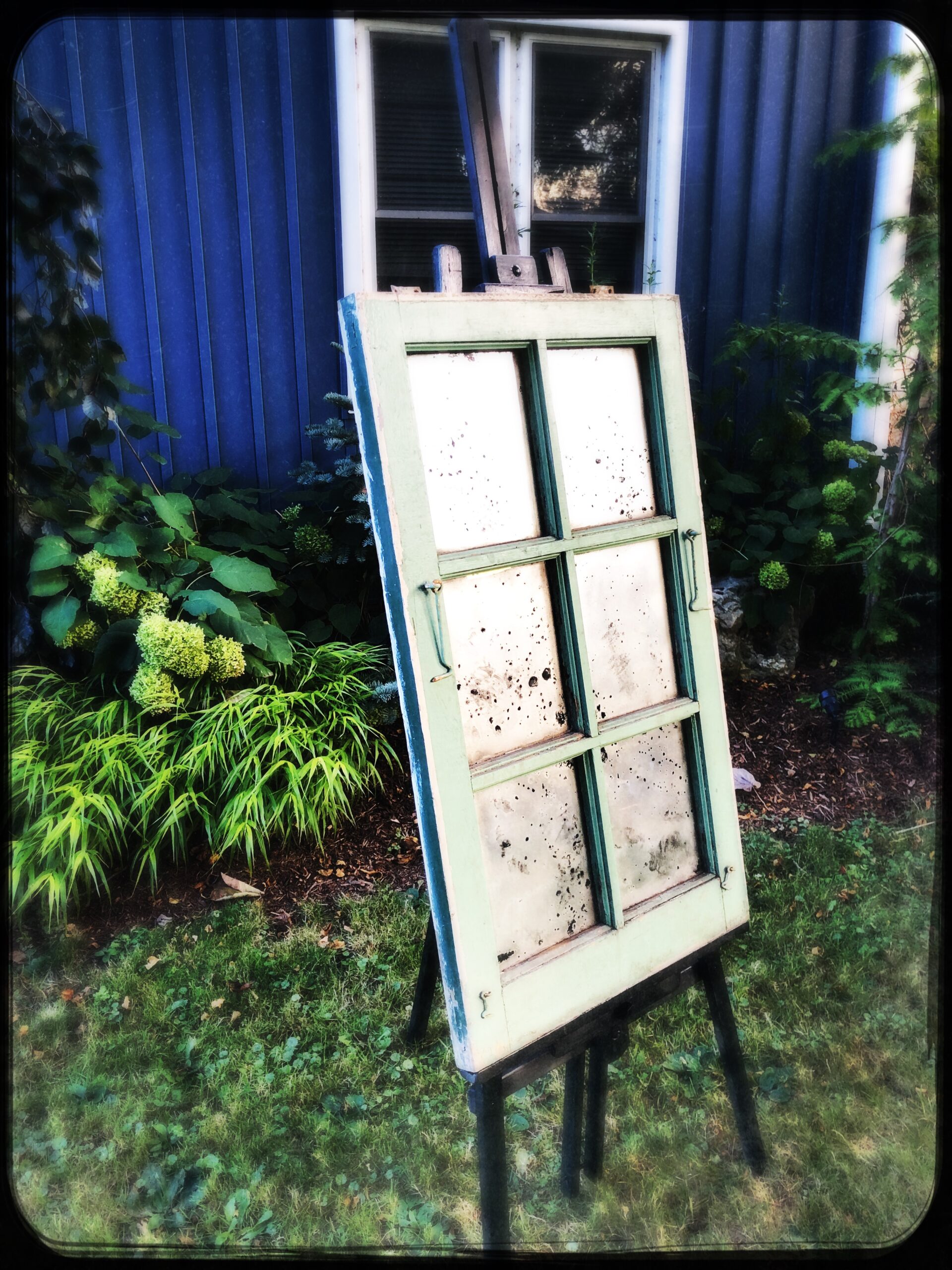 Victorian Mirrored Vintage Window Easel